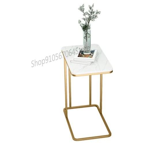 Nordic Simple Coffee Table Bedside Table Sofa Coffee Table Living Room Side Cabinet Marble Small Square Table Mini Coffee Table