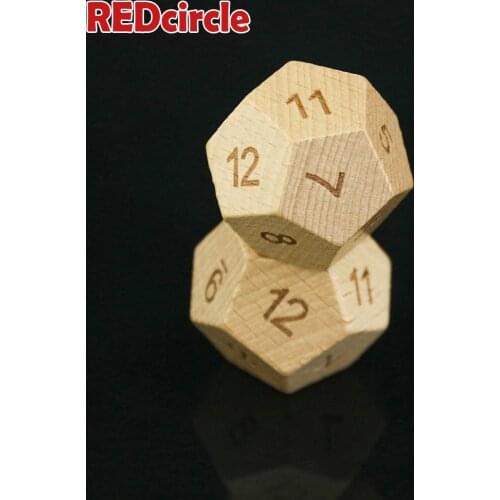 New Arrival Polyhedron Digital Wood Dice Toy ,for Table Board Role Playing Game Entertainment Accessories