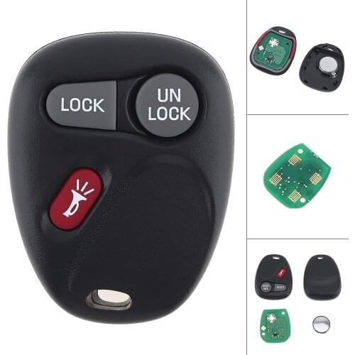 315Mhz 3 Buttons Keyless Entry Remote Key Fob KOBLEAR1XT 15042968 Fit for Chevrolet Avalanche / S10 / Silverado / Suburban