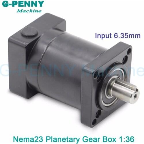 End of the year clearance!Nema23 stepper motor planetary reduction ratio 36:1 planet input shaft 6.35mm gearbox 57 motor reducer