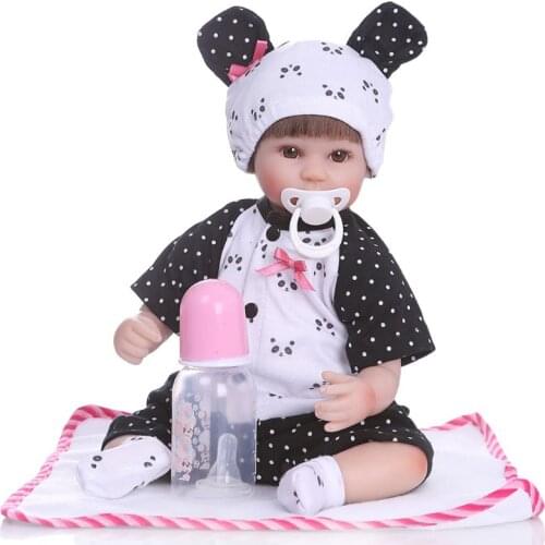 40cm Realistic Full Soft Silicone Vinyl Newborn Babies Toy Boy Clothes Lifelike Handmade Gift