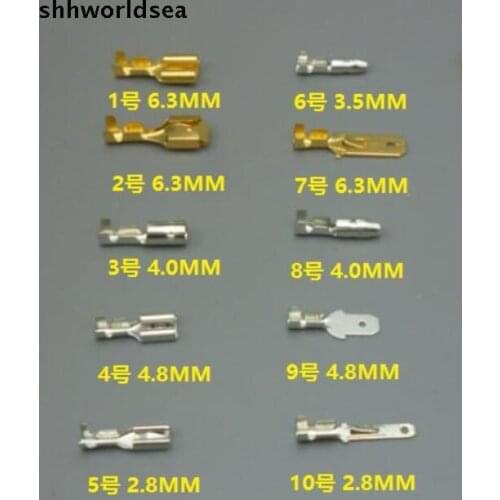 Shhworldsea 300PCS car mixedl brass splices wire Terminal Connector auto car splice crimp terminals