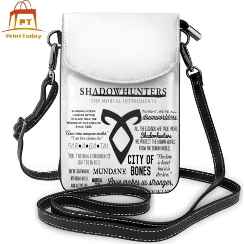 Shadowhunters Shoulder Bag Shadowhunters Leather Bag Print Multi Purpose Women Bags Trend High quality Purse