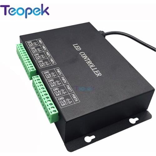 H801TC LED Master Controller Pixel LED Controller Employ Ethernet Protocol Drive 122880 Pixels 255 Slaves Support DMX Console
