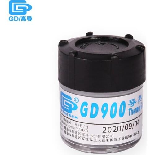 GD900 Thermal Conductive Grease Paste Silicone Plaster Heatsink Compound High Performance CPU intel AMD CN30/CN150 4.8/6W/M-K