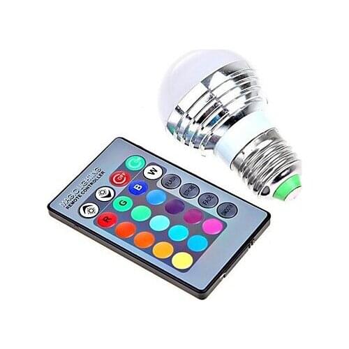 The high quality 4pcs E26/E27 3 W LED 180 LM RGB Remote-Controlled Globe Bulbs AC 85-265V