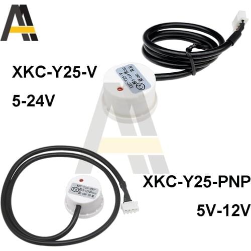 XKC Y25 Non Contact Liquid Level Sensor Switch XKC-Y25-PNP XKC-Y25-V DC 5V-24V Detector Outer Adhering Type Level Sensor