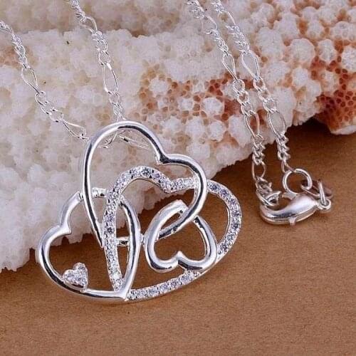 XLP237 Wholesale Shinning Pendants For Women Charm Silver Color Fashion 925 Jewelry Insets Suspicious /axcajoja