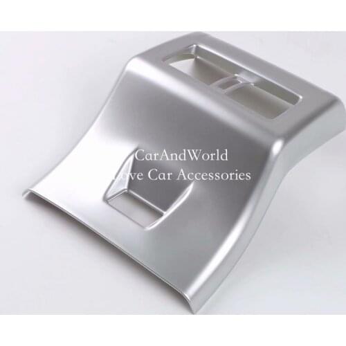 For Toyota Camry 2018 2019 Rear Armrest Air Conditioning Outlet Panel Cover Trims ABS Chrome Car-Styling 2 Style Accessories