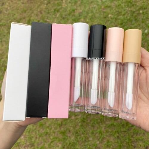 5.5ml 7.5ml Lip Gloss Bottles Lip Glaze Tube Empty big wand pink white Lipgloss Tube Packaging Makeup tools containers stoppers