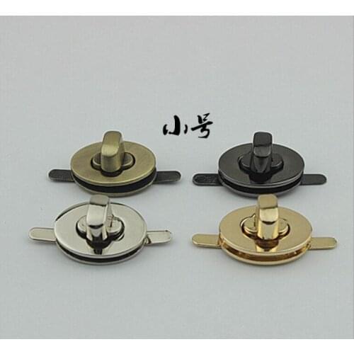 10 PCS / lot) luggage handbags metal egg-shaped small twist lock hardware accessories