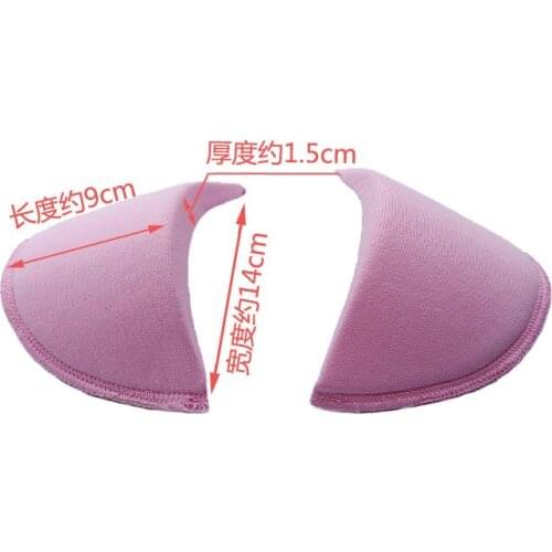 2 pair Soft Padded Shoulder Padding Encryption Foam Shoulder Pads for Blazer T-shirt Clothes Sewing Accessories DIY