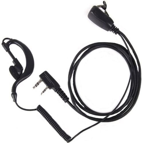 2 Pin G Type Shape Earphone Headset Earpiece PTT For Kenwood BAOFENG UV-5R BF-888S Retevis H777 RT22 RT80 Radio Walkie Talkie