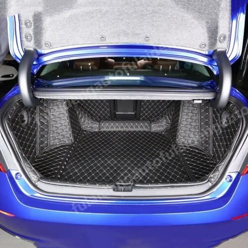 5pcs For Honda Accord 2018-2020 PU leather Rear Trunk floor protection pad Carpet mat Car Styling Accessories