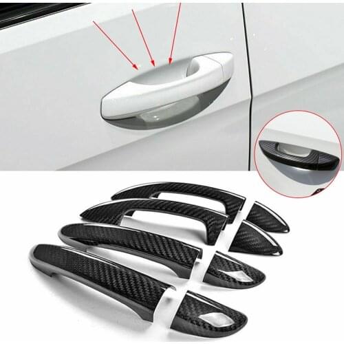 8pcs for VW Golf 6 MK6 Skoda Superb 2009-2013 Car Outside Side Door Handle Chrome Protection Decor Cover Car Styling Accessories