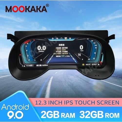 Android 9.0 For Toyota RAV4 RAV-4 2019 2020 Dashboard Panel Virtual Instrument Cluster CockPit LCD Speedometer GPS Navigation