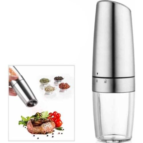 Battery powered 9V Automatic Stainless Steel Salt Pepper Grinder Electric Gravi Grinder