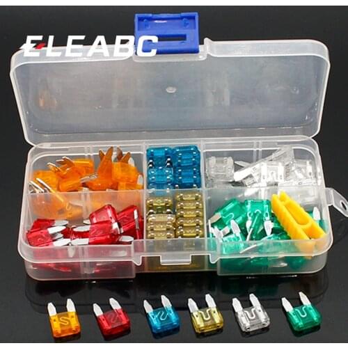 120pcs New mini Auto Automotive Car Boat Truck Blade Fuse Box Assortment 5A 10A 15A 20A 25A 30A
