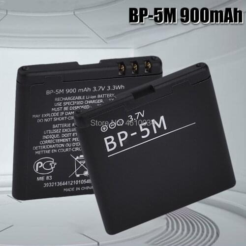 High Capacity Golden battery BP-5M Rechargeable Li-ion Battery For Nokia 5610 6500S 5611 6110C 5710 8600 5700 Battery 5M
