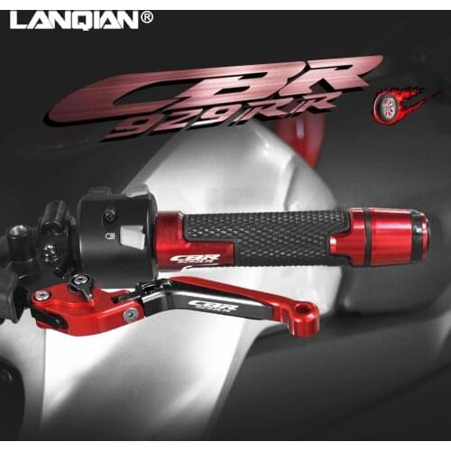 For Honda CBR929RR Motorcycle Accessories Aluminum Brake Clutch Levers Handlebar Hand Grips ends CBR 929 RR 2000 2001 Parts
