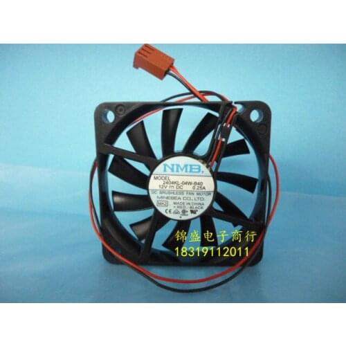 NMB 2404KL-04W-B40 6010 60*60*10mm 12V 0.25A 2 line double cooling fan