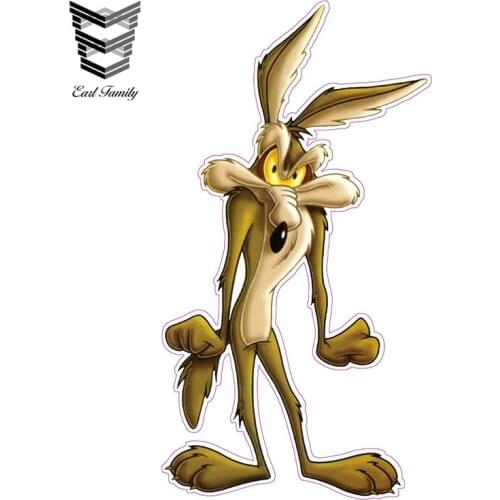 EARLFAMILY 13cm X 7.1cm Angry Coyote Decal Funny Car Styling Car Stickers Vinyl Graphic Decor for Car Window Bumper