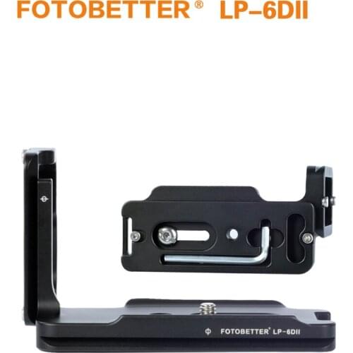 FOTOBETTER LP-6DII L Plate Vertical Shoot QR Plate Camera Holder for Canon 6D Mark II 6D2 Camera Body Compatible Arca-Swiss RRS