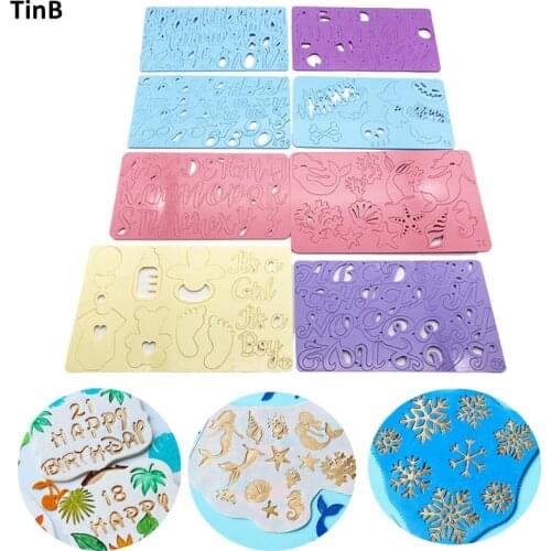 Halloween Christmas Cake Tool Letter Number Embossed Cutter Mold Unicorn Cake/Cookie Cutter Stamp Fondant Cake Decorating Tools