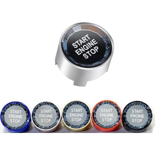 Car Engine One-click Start and Stop Crystal Decoration for BMW 1 2 3 4 5 Series X1 X3 X5 F30 G30 Car Ignition Start Button Cover
