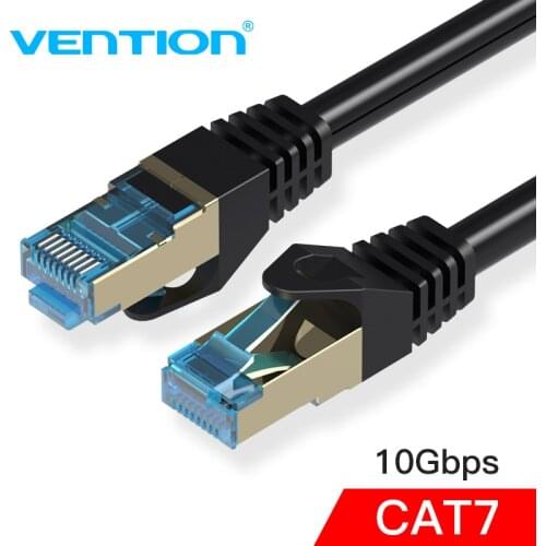 Vention Cat7 Ethernet Cable RJ45 Gigabit Network Lan Cable rj45 Patch Cord 1m2m3m4m5m10m40m for PC Router Laptop Cable Ethernet