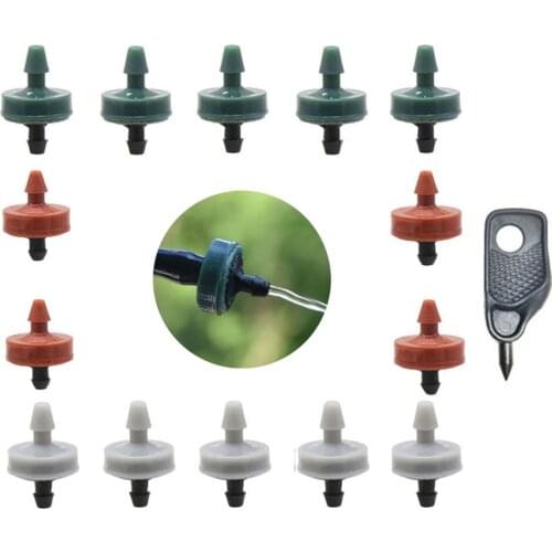 500-100pcs 2L 4L 8L Pressure Compensate Emitter Automatic Pressure Compensation Regulator Garden Irrigation Steady Flow Dripper
