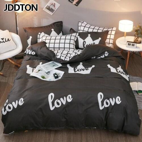 JDDTON Fashion Bed Cover Set New Simple Style Duvet Cover Pillowcase Bed Sheets Twin Full Queen Super King Size Bed Set BE160