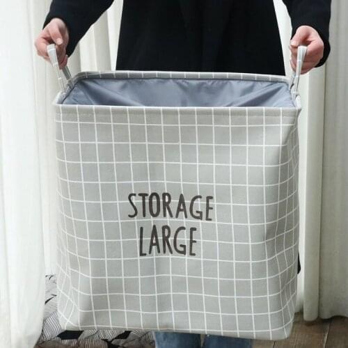 100 Liters of Thick EVA Clothes Storage Basket Quilt Storage Bag Cotton and Linen Storage Box Fabric Beam Storage Bag