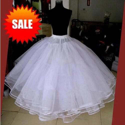 Best Sell White 3 Layers Wedding Accessories For Wedding Dress Tulle Dress Skirt Ball Gown Petticoat 2019 Skirt No Hoops
