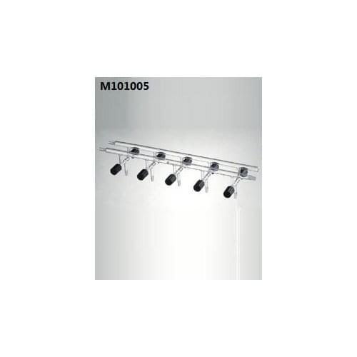 M101005: Manifold, Vacuum/Inert gas, Double, Number of ports:5, Valve Orifice:0-4mm, Overall width:550mm