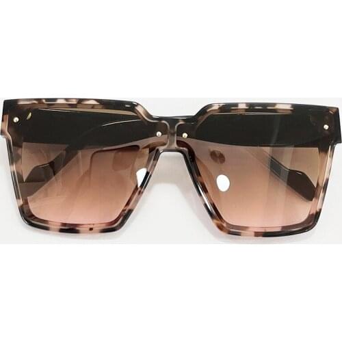 Fashion Ladies Square Sunglasses Women Goggle Shades Vintage Brand Designer Oversized Sun Glasses UV400