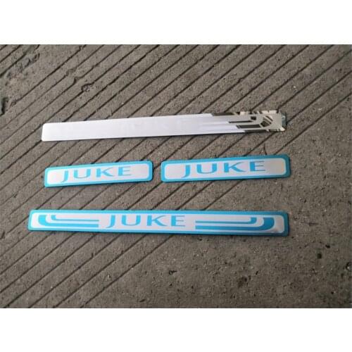 Stainless steel welcome pedal trim guard plate anti-scratch board car accessories For Nissan JUKE 2010-2020