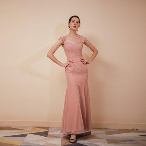 Slim dress 2021 new banquet Dress Bridesmaid Dress temperament close waist high split skirt sexy long Hip Wrap Skirt 20-291051