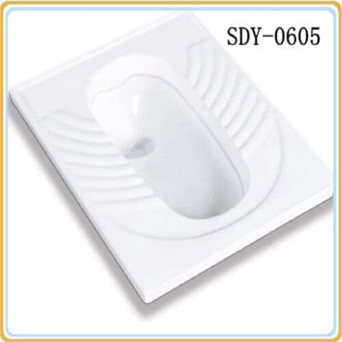 Wholesale bathroom squatting wc pan toilet with trapway ceramic pan