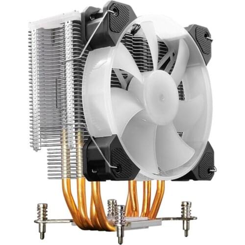 PC Fans, Computer Case Fans for Desktops Adjustable RGB High Performance and Quiet CPU PC Cooling Fan 4 Heat Pipes