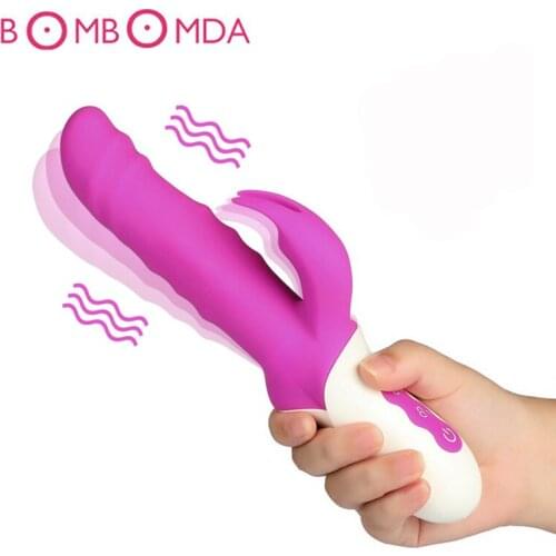 10 Frequency Rabbit Vibrator G-spot Massage Vibrators for Women Sex Shop Clitoris Stimulate Adult Sex Toys for Woman Masturbator