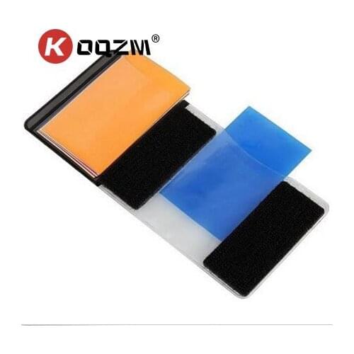 12pcs for CANON 600EX 580EX II 430EX 320EX 270EX MDAU Universal Flash Speedlite Color Gel Filter Kit Lighting Diffuser
