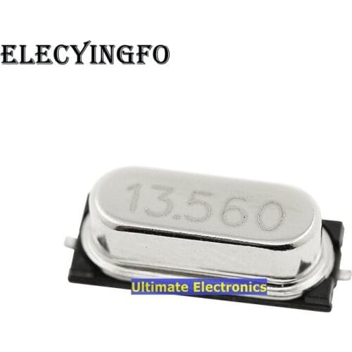 40PCS Passive Crystal Oscillator Patch 49SMD Crystal 13.56MHz 13.560MHz 13.560M