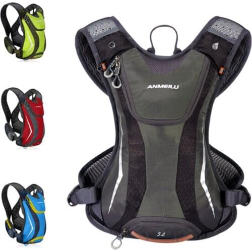 5L Bicycl Bag Outdoor Waterproof Cycling Backpack Antiskid Shock Absorption Cross Country Running Hiking Marathon Backpack