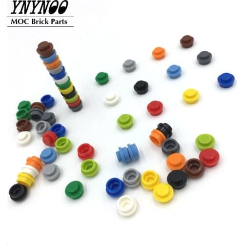 900Pcs/lot MOC Parts 6141 Plates Round 1x1 with Solid Stud Building Blocks LOGO Particels DIY Toys Compatible with 30057 34823