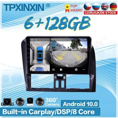 6GB+128GB For Volvo XC60 2009-2012 360 HD Auto Surround View Camera Car Multimedia Player Stereo Radio GPS Navigation Panoramic