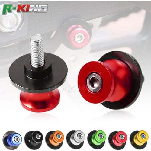 For GSX-R GSXR600 GSXR750 GSXR1000 8MM CNC Billet Swingarm Spools Sliders Stand Screws