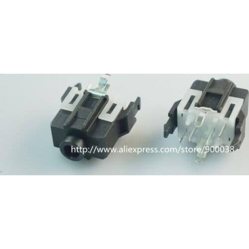 1000pcs Phone Jack 3.5mm 1/8" 7 contact 3 conductor Tip Ring Sleeve stereo audio socket through hole vertical PCB with switch