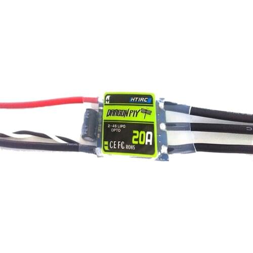 Htirc Dragonfly 20A RC Brushless ESC 2-4S Lipo Electric Speed Controller for FPV Quadcopter Mutilcopter Drone