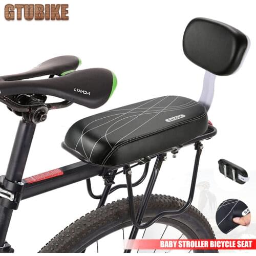Bicycle Rear Seat Cushion Armrest Footrest Set, Kid Child Carrier Bike Seat Including Cushion and Backrest